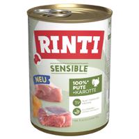 Výhodné balenie RINTI Sensible 24 x 400 g - morčacie a mrkva