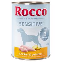 Výhodné balenie Rocco Sensitive 12 x 400 g - kuracie a zemiaky