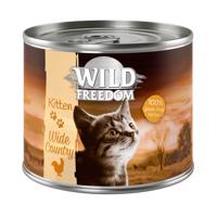 Wild Freedom Kitten 6 x 200 g - 6 x 200 g Mix 2 x teľacie, 2 x morka, 2 x králik