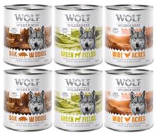 Wolf of Wilderness, 12 x 800 g - 15 % zľava - diviak, kuracie, jahňacie